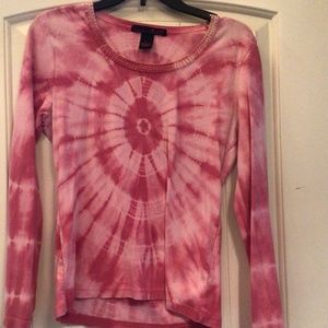 Pink Tie-Dye shirt Willie Smith sz Large